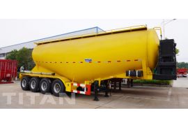 4 Axle 35 CBM セメント バルカー タンカー トレーラーは日本に出荷する準備ができています