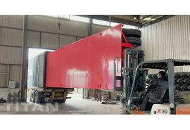 40 フィートの 3 軸フラットベッド トラック トレーラーがジャマイカに出荷されます