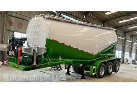Tri Axle 35CBMバルクセメントトレーラーはフィリピンマニラに出荷されます