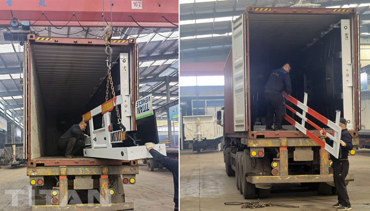コートジボワールで販売されているTriAxle48 Ft/Footフラットベッドトレーラー