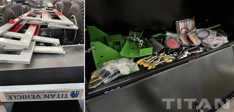 セネガルでの販売のためのサイドボード付きトライアクスルトレーラー