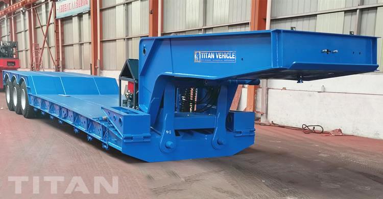 Tri Axle 80 トン フロント ローディング ローベッド トレーラー販売