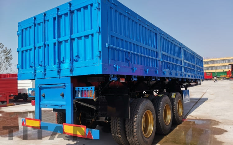 日本での販売のための Tri Axle 60 トン サイド ティッパー トレーラー