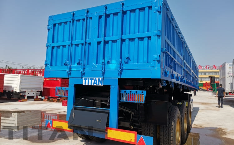 日本での販売のための Tri Axle 60 トン サイド ティッパー トレーラー