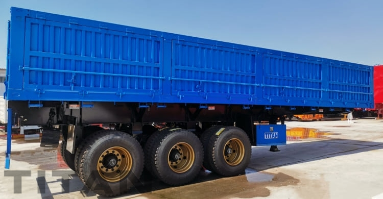 日本での販売のための Tri Axle 60 トン サイド ティッパー トレーラー