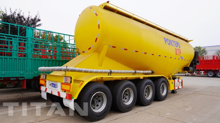 日本での販売のための 4 Axle 35 CBM セメント バルカー タンカー トレーラー