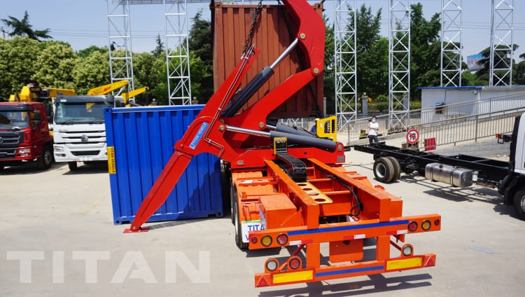 日本での販売のための 40ft コンテナ サイド ローダー トラック トレーラー
