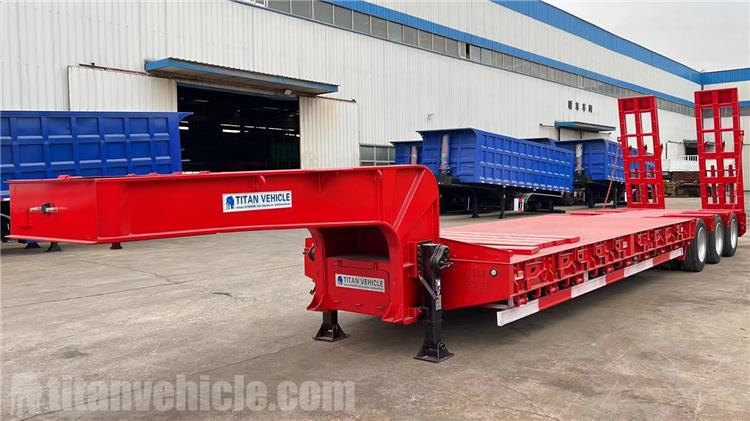 スリナムでの販売のための Tri Axle 80 トン低床トレーラー