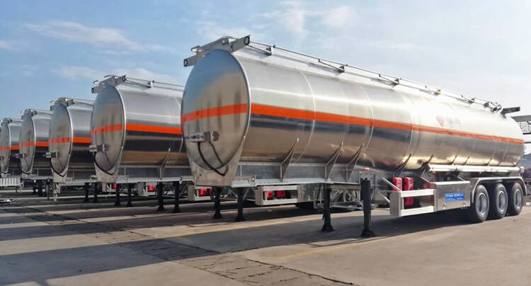45000L Aluminium Fuel Tanker Trailer for Sale