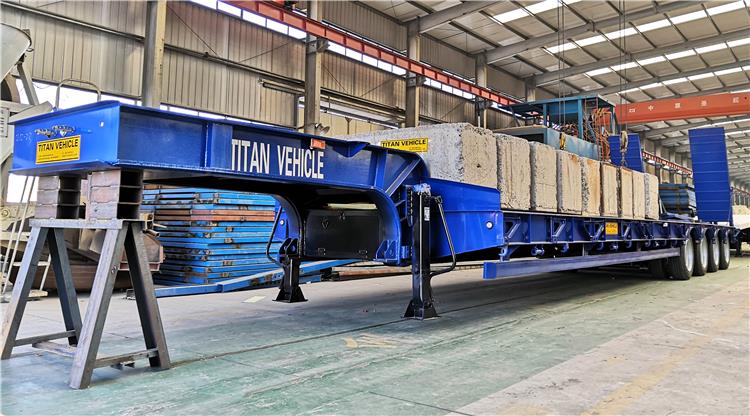4 Axle 100T Low Loader Trailer for Sale