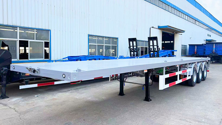 Flatbed Container Trailer | 3 Axle Flatbed Trailers For Sale in Tokyo Japan