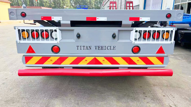 Flatbed Container Trailer | 3 Axle Flatbed Trailers For Sale in Tokyo Japan