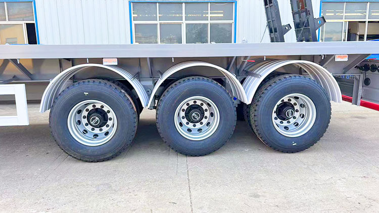 Flatbed Container Trailer | 3 Axle Flatbed Trailers For Sale in Tokyo Japan