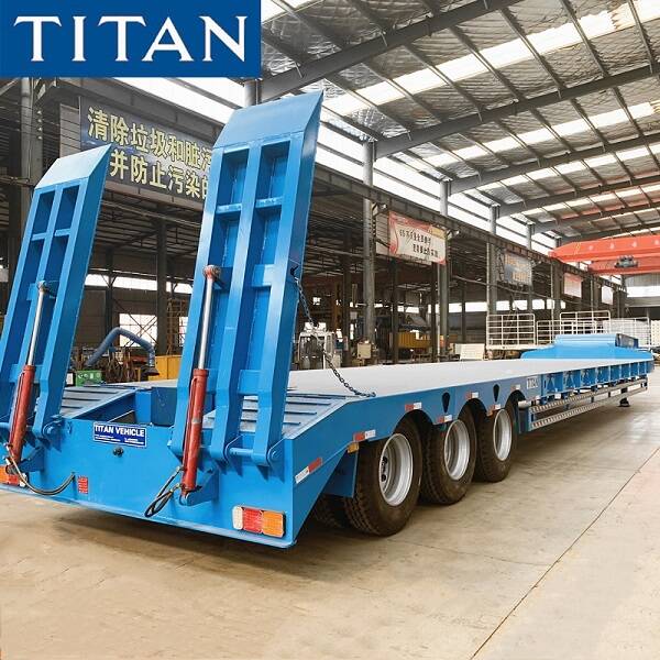 Low Bed Trailer Excavator Trailer For SaleTITAN VEHICLE